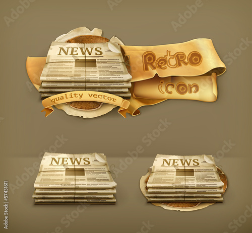 Newspaper, icon