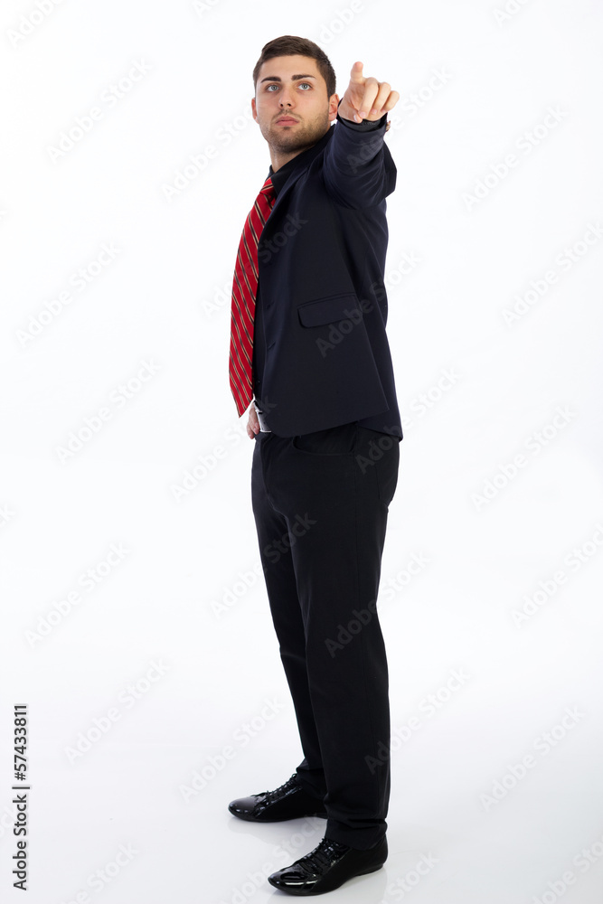 young succesfull businessman on white background young succesfull businessman on white background