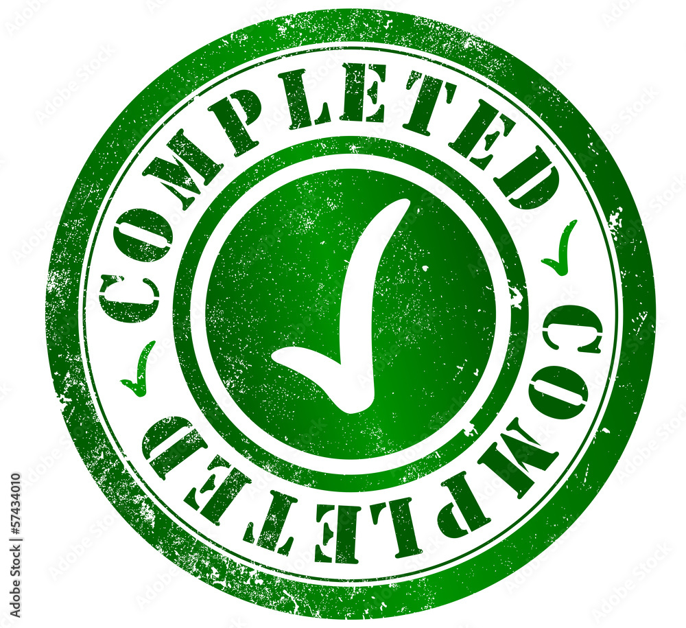 completed stamp completed stamp