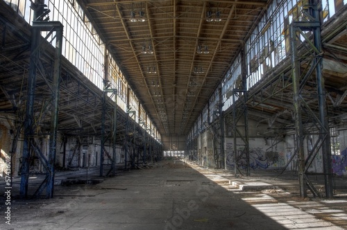 Abandoned long hall