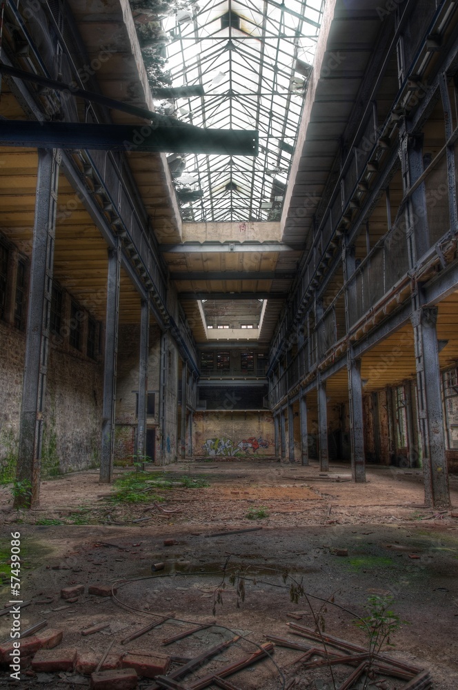 Abandoned idnustry hall