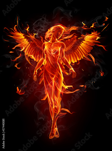 Fiery angel photo
