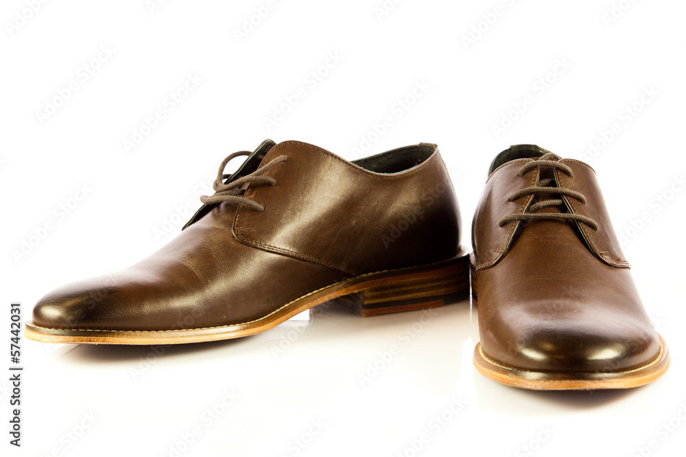classic man's shoes isolated on white background classic man's shoes isolated on white background