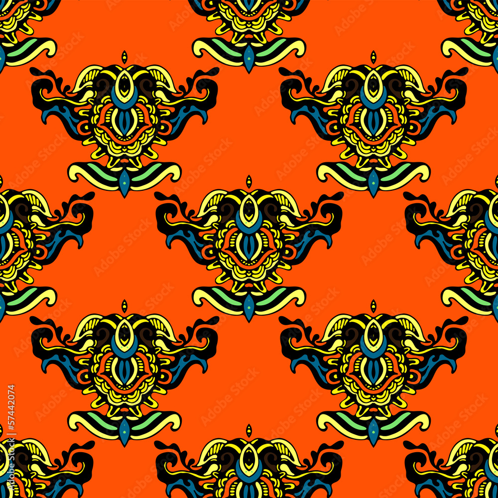 Ethnic Seamless pattern background Ethnic Seamless pattern background