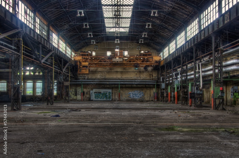 Abandoned hall in est germany