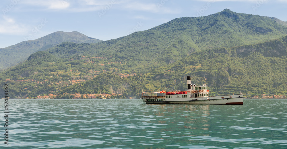 Old Steamboat on Lake Como, Italy