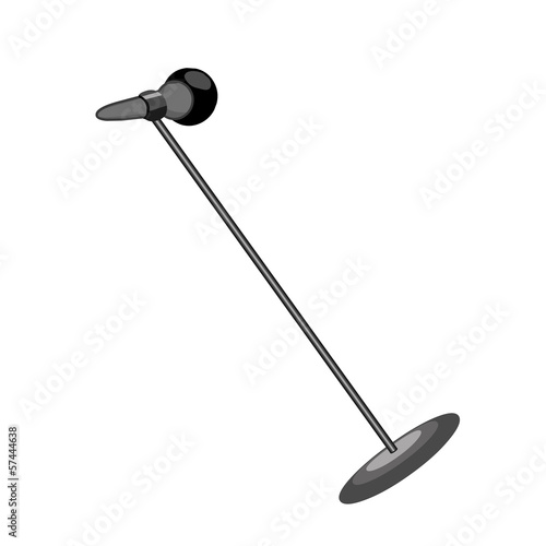 microphone isolated illustration
