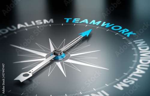 Принти на полотні Teamwork vs Indidualism