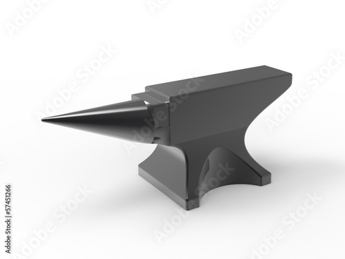 anvil black isolated top view