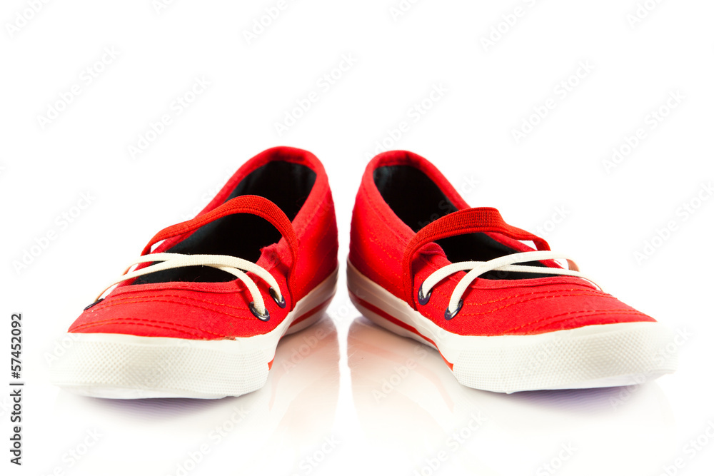 girl shoes isolated on white background