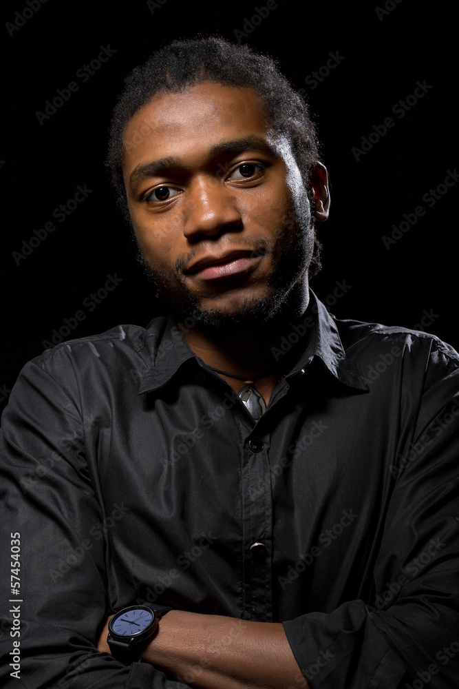 Portrait of a handsome African-American Portrait of a handsome African-American