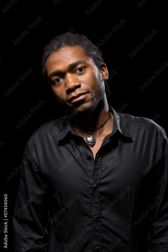 Portrait of a handsome African-American Portrait of a handsome African-American