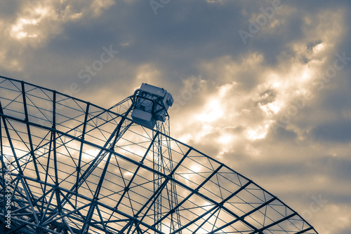 Radio Telescopes  in Westerbork, the Netherlands photo