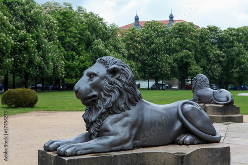 Lion statue, symbol of Braunschweig, Germany