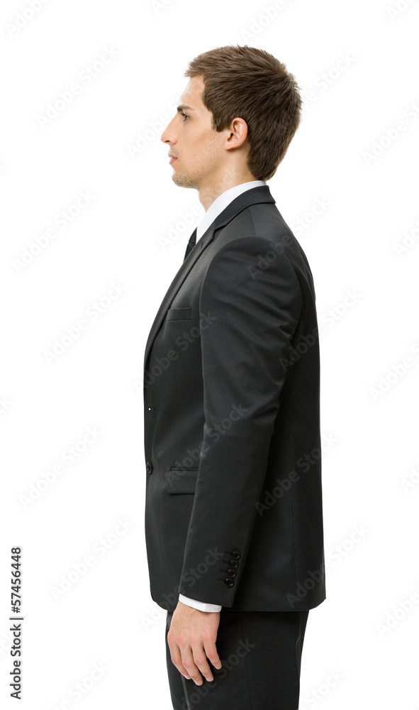 Profile of businessman, isolated Profile of businessman, isolated