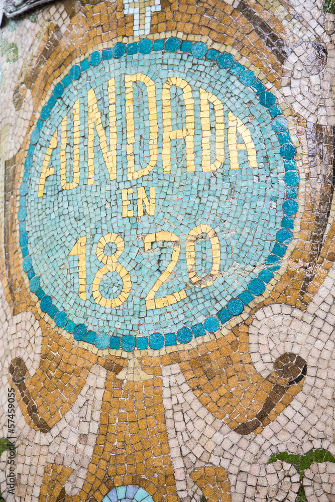 Old Spanish Tile Mosaic