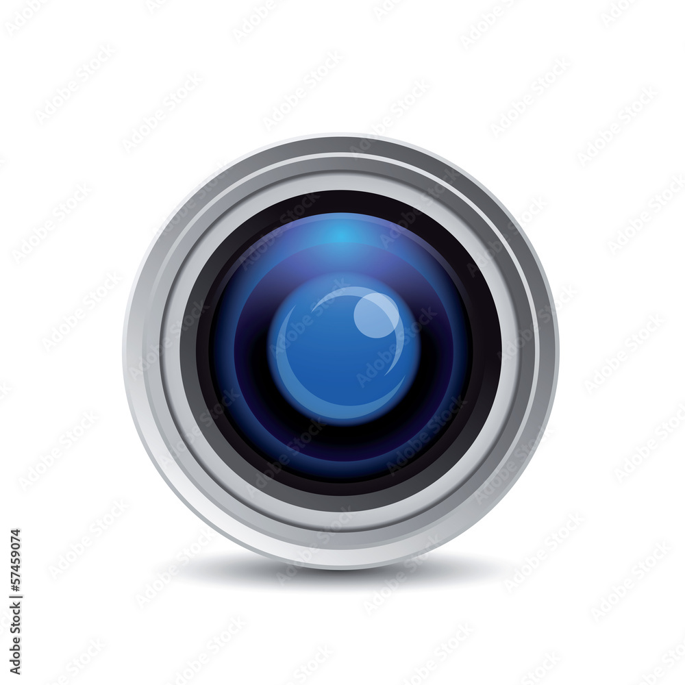 Camera photo lens, vector. Camera photo lens, vector.