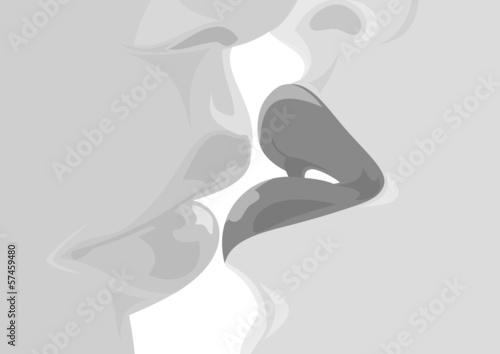 Kissing lips