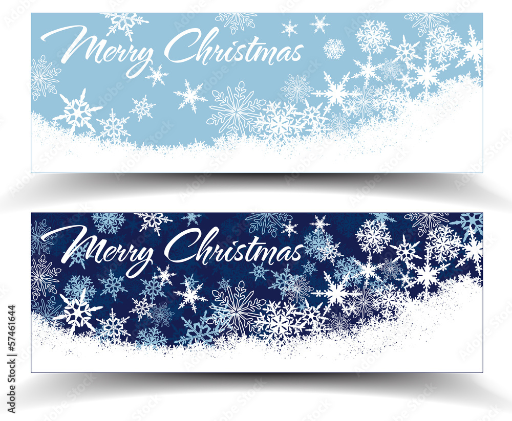 Snowflakes Christmas Web Banners Snowflakes Christmas Web Banners