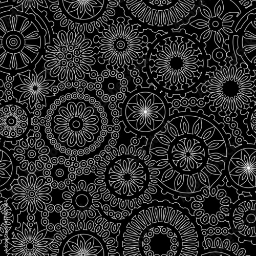 Black and white abstract la...