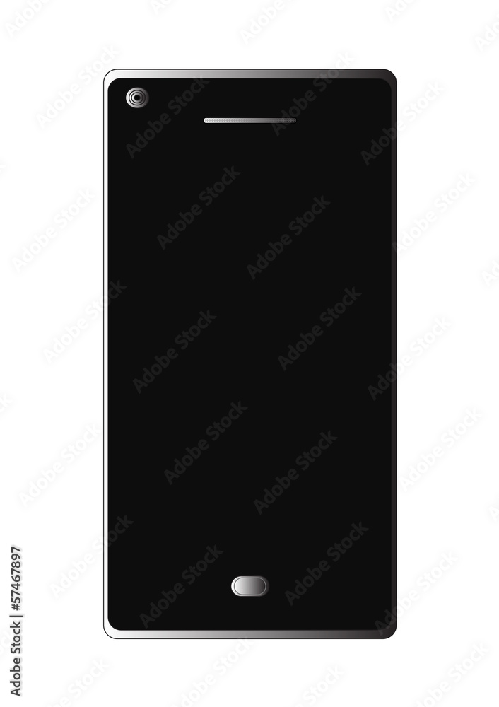 Business Smart Phone Mobile Vector Isolated On White Background Business Smart Phone Mobile Vector Isolated On White Background