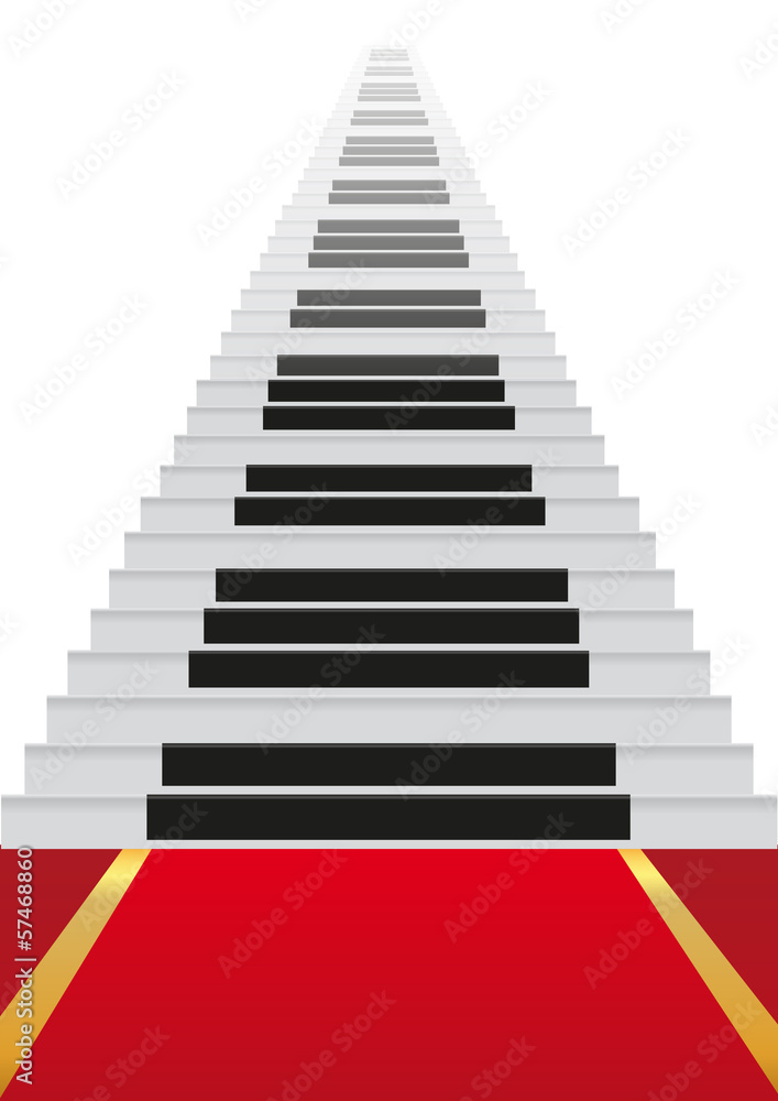 Escalier Piano vector de Stock | Adobe Stock