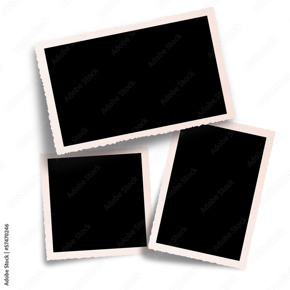 Vector set old photo