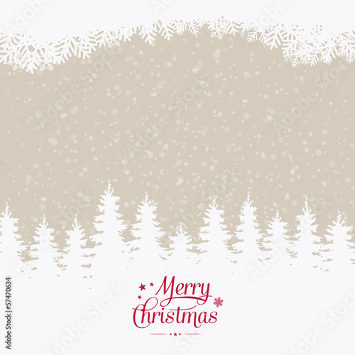 merry christmas winter snowy background