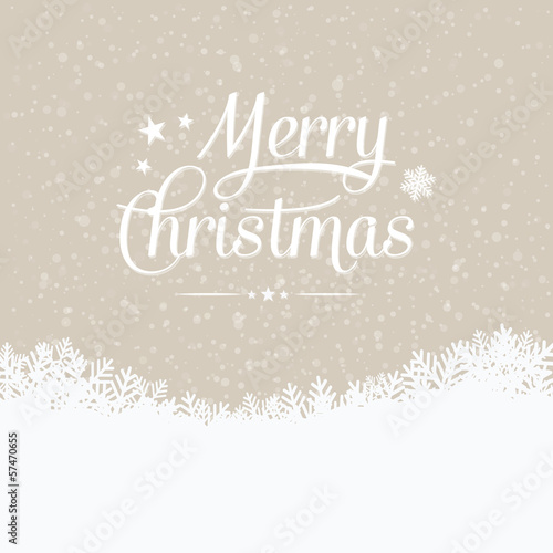 merry christmas winter snowy background