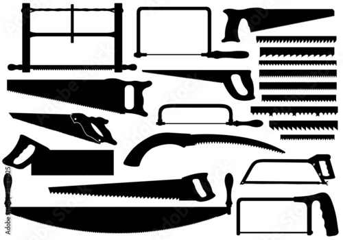 Set Of Different Saws