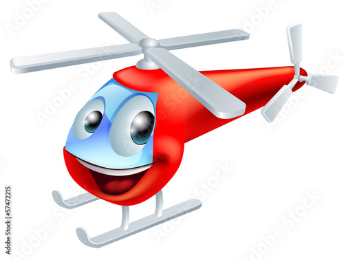 Helicopter cartoon character #57472215