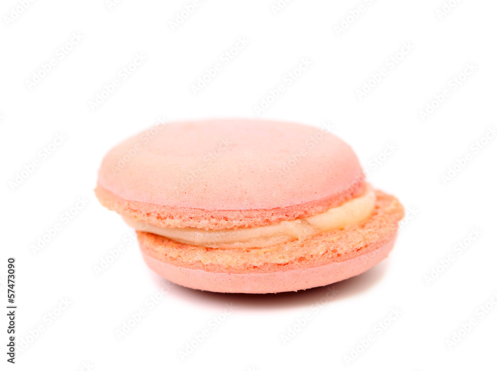 Pink macaroons cake. Close up. Pink macaroons cake. Close up.