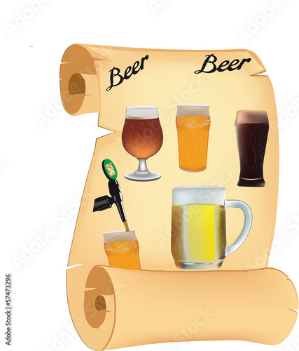carta della birra