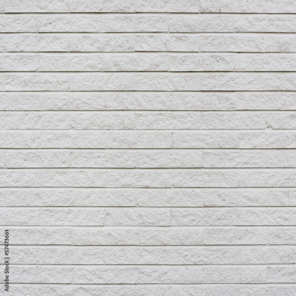 White painted brick wall fragment White painted brick wall fragment