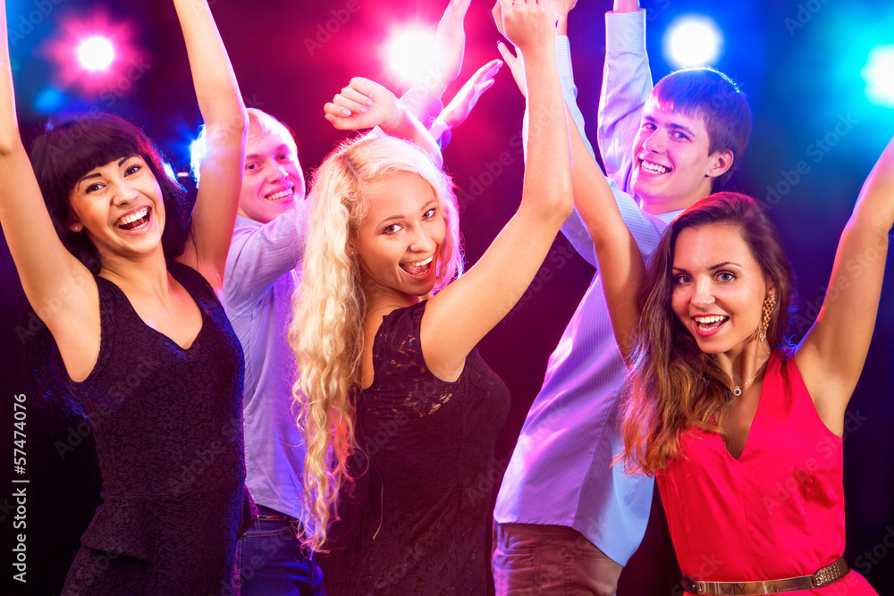 Young people at party. Young people at party.