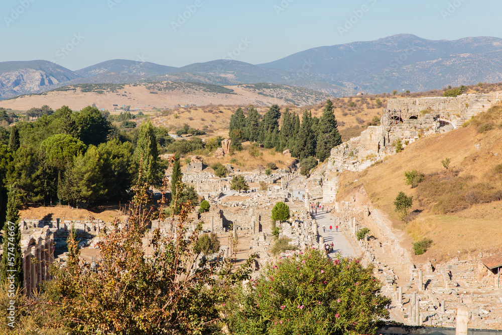Overzicht van de Efeze opgravingen
