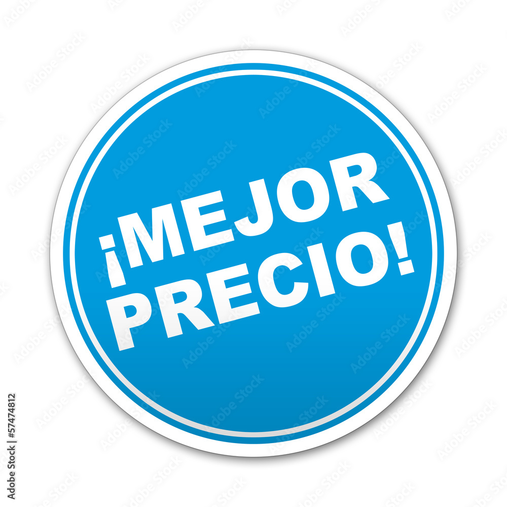 Etiqueta redonda texto ¡MEJOR PRECIO! Etiqueta redonda texto ¡MEJOR PRECIO!