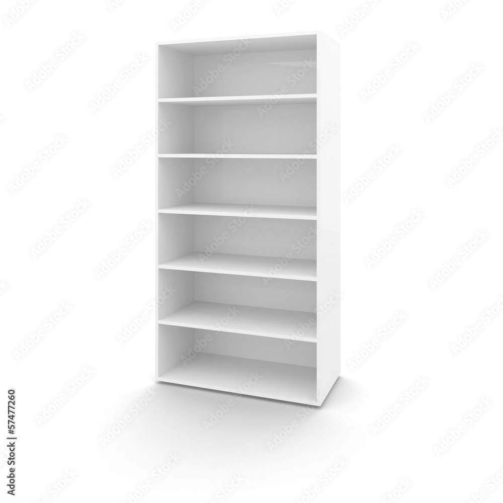 Empty white office cabinet isolated on white background Empty white office cabinet isolated on white background