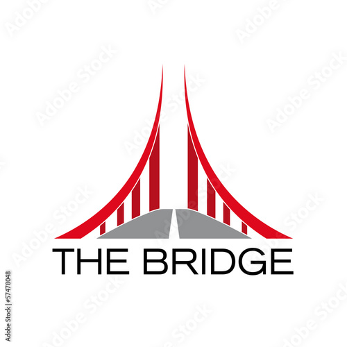 Vector Logo Red Bridge