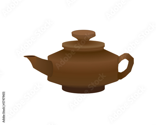 brown teapot