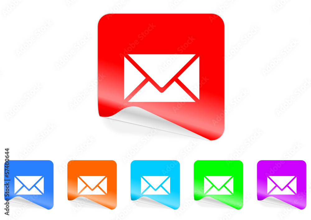 mail icon vector set mail icon vector set