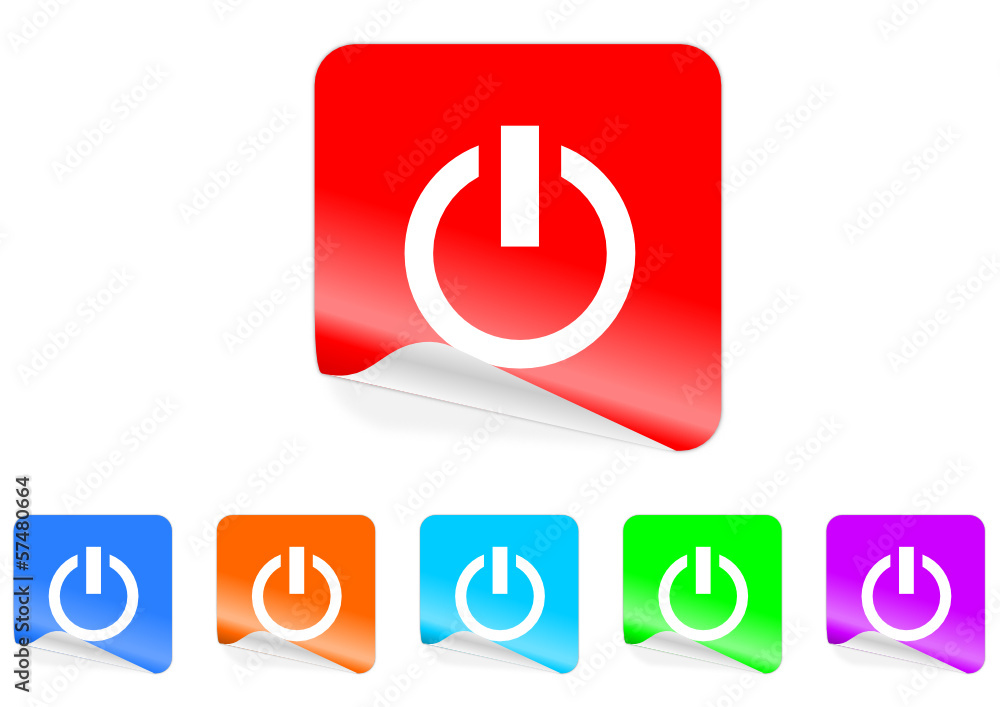 power icon vector set power icon vector set