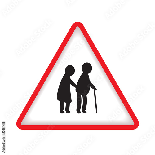elderly people sign