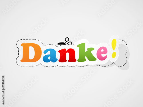 "DANKE" Karte (Vielen Dank Freundlichkeit Schön Sehr Bild)