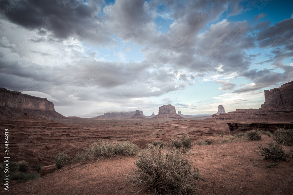 scenic view Monument valley