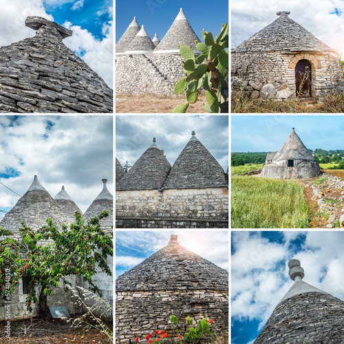 Trulli collage photo