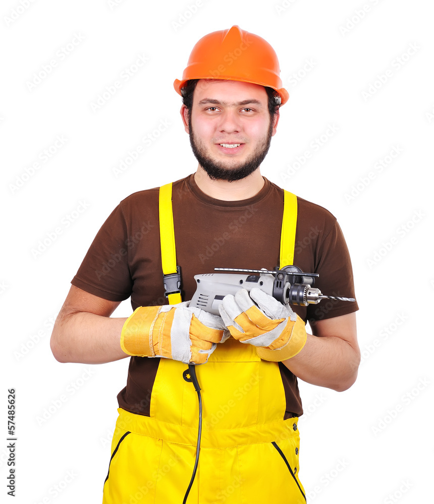 builder with beard builder with beard