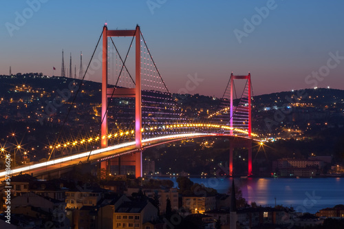 Print op canvas Bosphorus Bridge, Istanbul