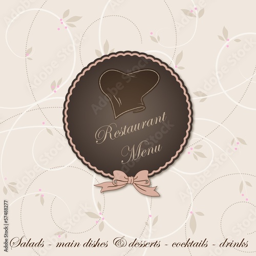 Restaurant menu