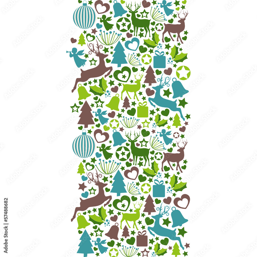 Dekoration aus weihnachtlichen Symbolen Dekoration aus weihnachtlichen Symbolen